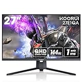 KOORUI Gaming Monitor 27 Zoll QHD 144 Hz, 1ms, DCI-P3 90% Farbumfangs, Adaptive Sync, 2560x1440, HDMI,…