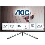AOC U32U1 LCD-Monitor (80 cm/31,5 ", 3840 x 2160 px, 4K Ultra HD, 5 ms Reaktionszeit, 60 Hz, IPS)